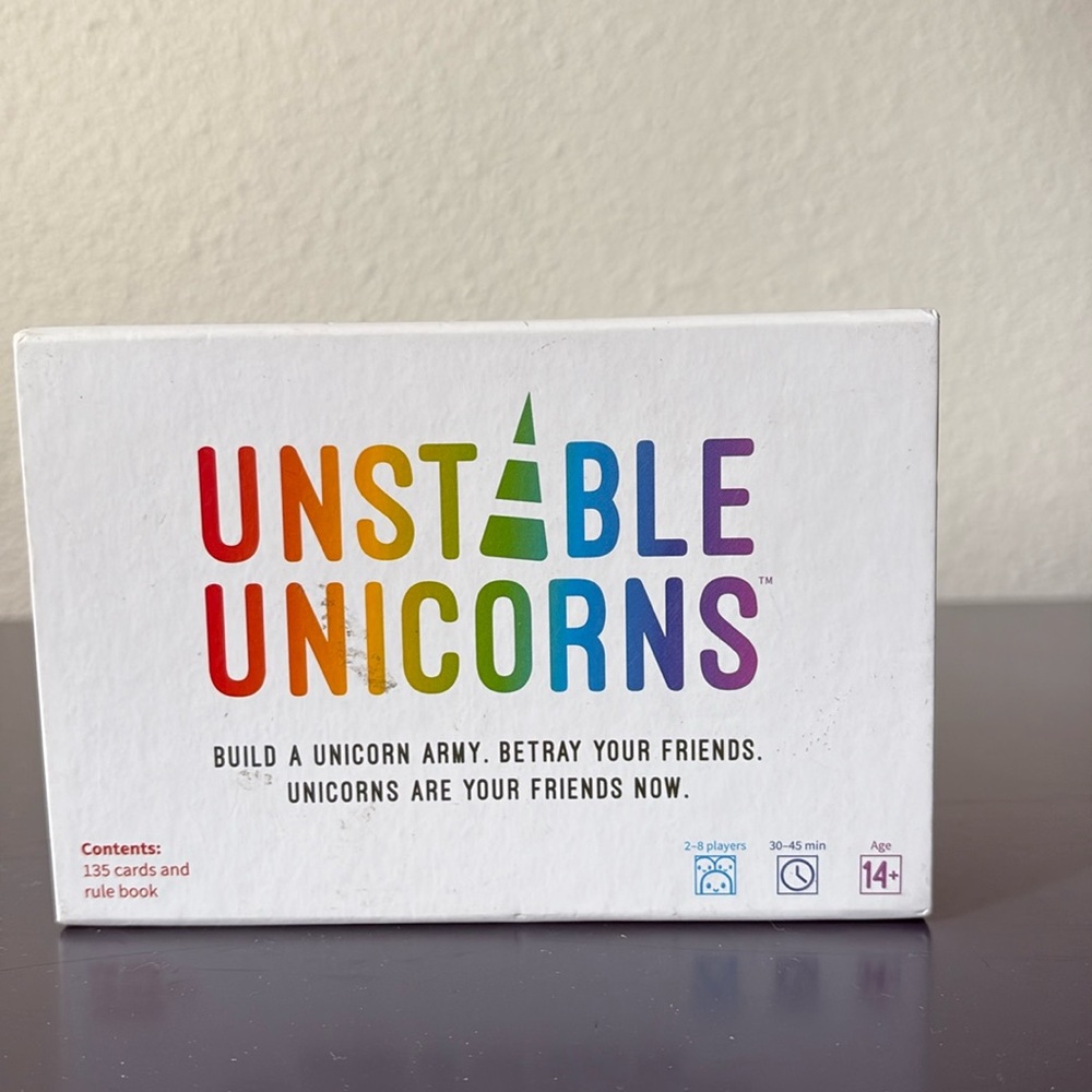 New Sealed Unstable Unicorns Game